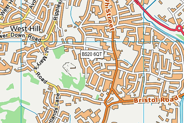 BS20 6QT map - OS VectorMap District (Ordnance Survey)