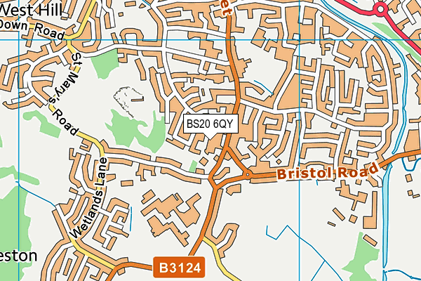 BS20 6QY map - OS VectorMap District (Ordnance Survey)