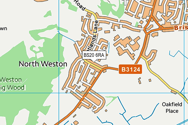 BS20 6RA map - OS VectorMap District (Ordnance Survey)