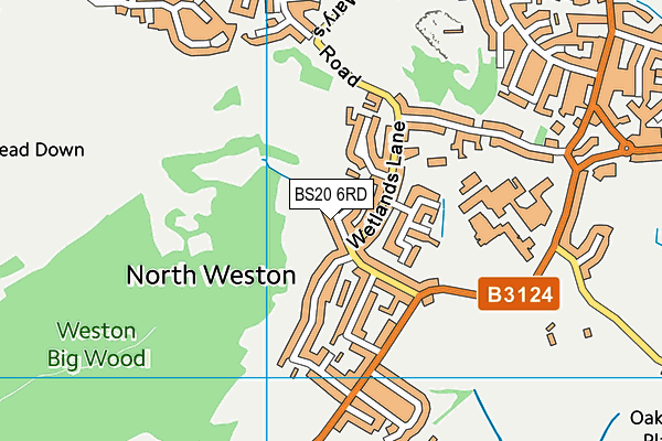 BS20 6RD map - OS VectorMap District (Ordnance Survey)