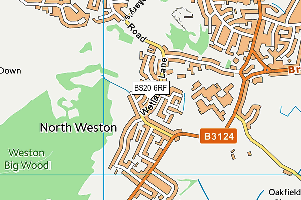 BS20 6RF map - OS VectorMap District (Ordnance Survey)