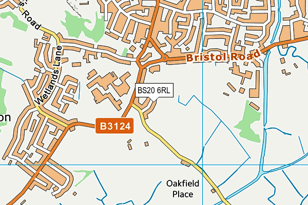 BS20 6RL map - OS VectorMap District (Ordnance Survey)