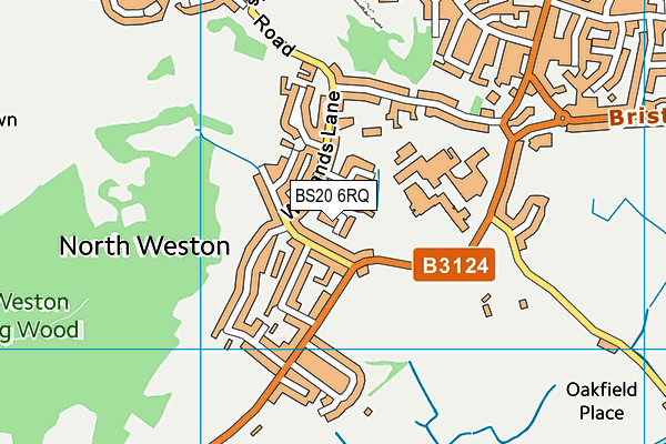 BS20 6RQ map - OS VectorMap District (Ordnance Survey)