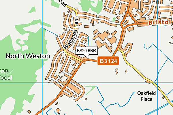 BS20 6RR map - OS VectorMap District (Ordnance Survey)