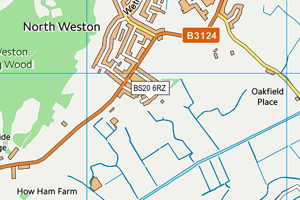 BS20 6RZ map - OS VectorMap District (Ordnance Survey)
