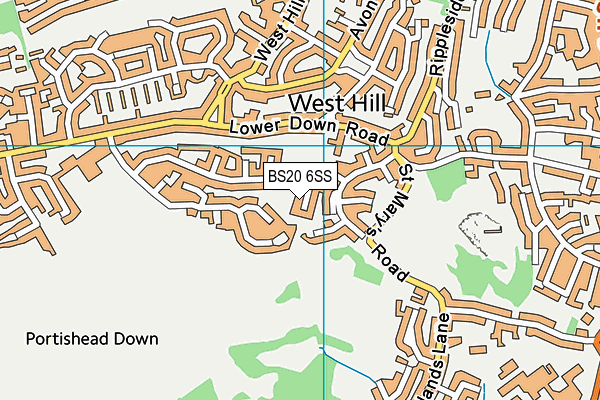 BS20 6SS map - OS VectorMap District (Ordnance Survey)