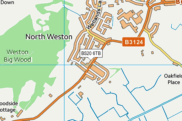 BS20 6TB map - OS VectorMap District (Ordnance Survey)