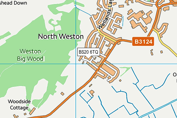 BS20 6TQ map - OS VectorMap District (Ordnance Survey)