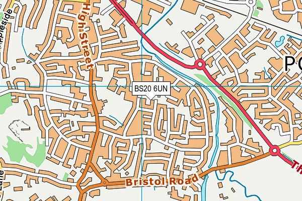 BS20 6UN map - OS VectorMap District (Ordnance Survey)