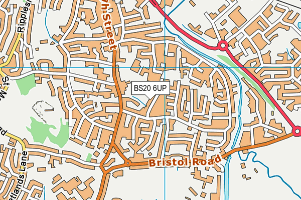 BS20 6UP map - OS VectorMap District (Ordnance Survey)