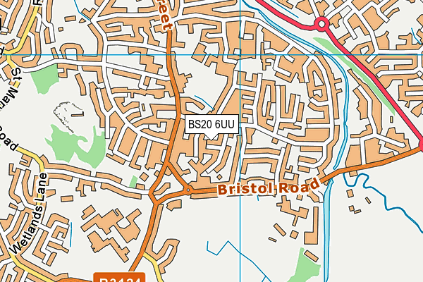 BS20 6UU map - OS VectorMap District (Ordnance Survey)