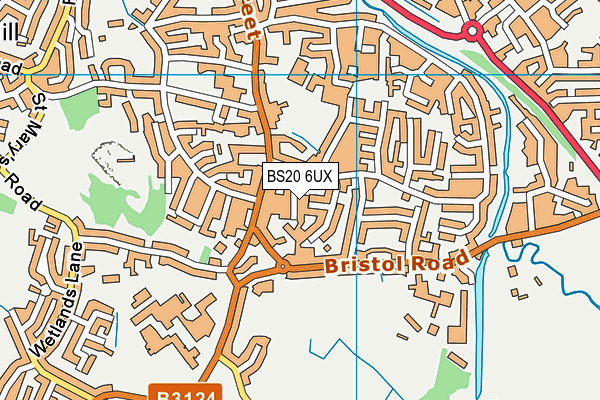 BS20 6UX map - OS VectorMap District (Ordnance Survey)