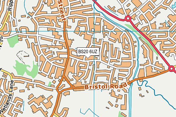 BS20 6UZ map - OS VectorMap District (Ordnance Survey)