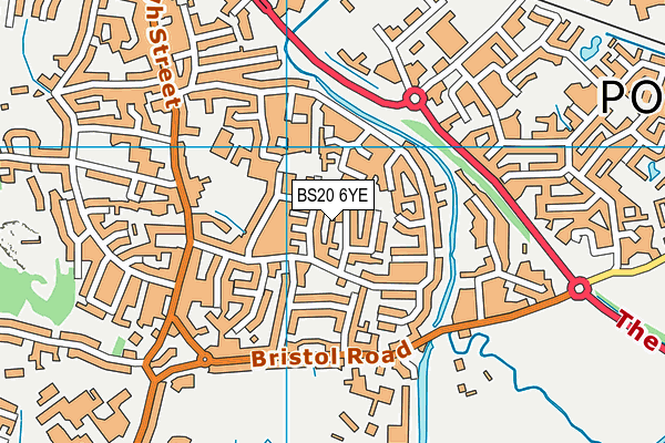 BS20 6YE map - OS VectorMap District (Ordnance Survey)