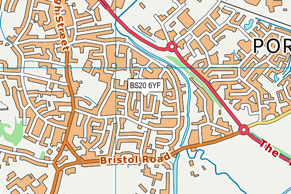 BS20 6YF map - OS VectorMap District (Ordnance Survey)