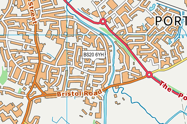 BS20 6YH map - OS VectorMap District (Ordnance Survey)