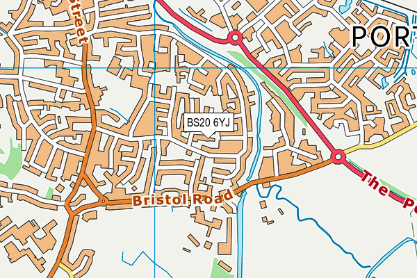 BS20 6YJ map - OS VectorMap District (Ordnance Survey)