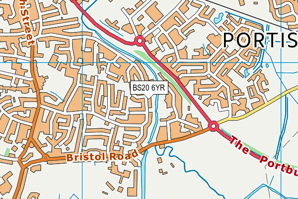 BS20 6YR map - OS VectorMap District (Ordnance Survey)