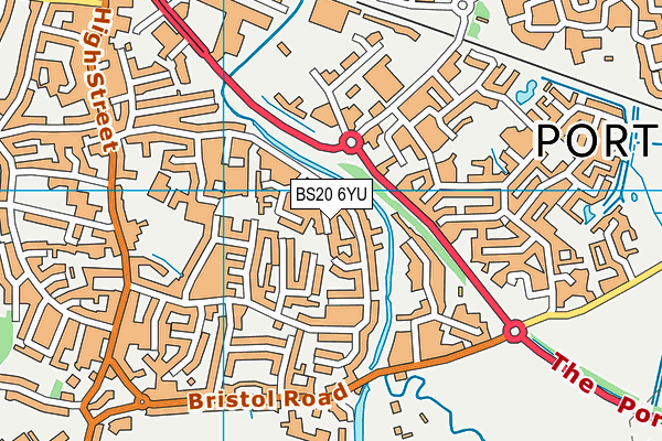 BS20 6YU map - OS VectorMap District (Ordnance Survey)