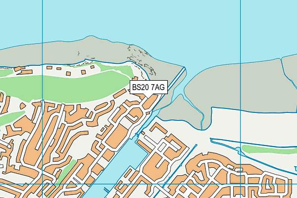 BS20 7AG map - OS VectorMap District (Ordnance Survey)