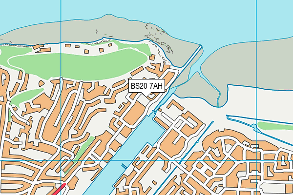 BS20 7AH map - OS VectorMap District (Ordnance Survey)