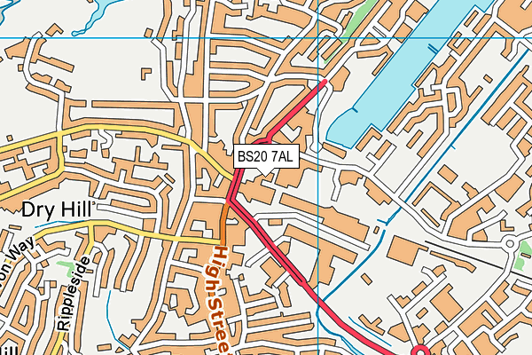 BS20 7AL map - OS VectorMap District (Ordnance Survey)