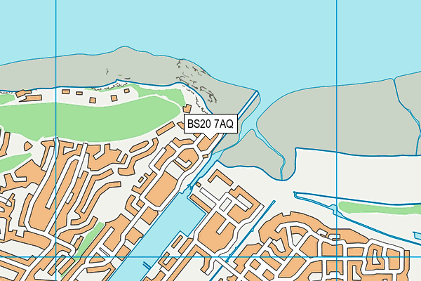 BS20 7AQ map - OS VectorMap District (Ordnance Survey)