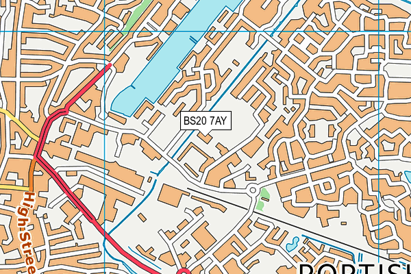 BS20 7AY map - OS VectorMap District (Ordnance Survey)