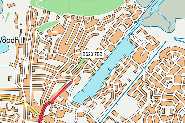 BS20 7BB map - OS VectorMap District (Ordnance Survey)