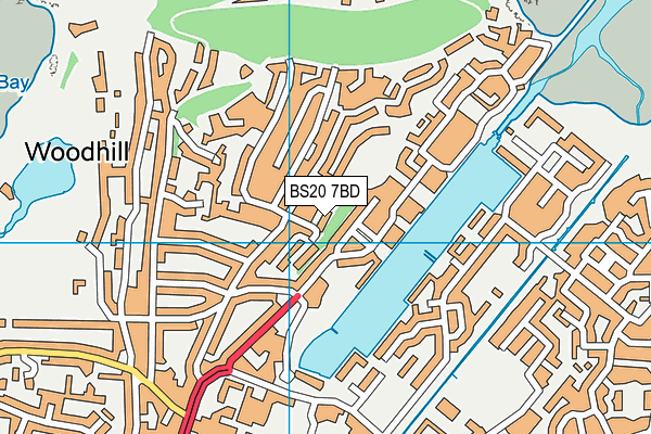 BS20 7BD map - OS VectorMap District (Ordnance Survey)