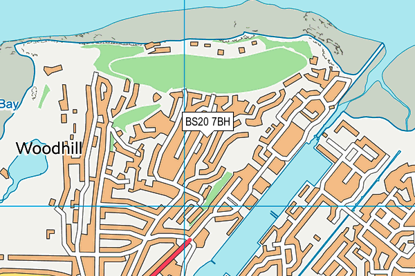 BS20 7BH map - OS VectorMap District (Ordnance Survey)