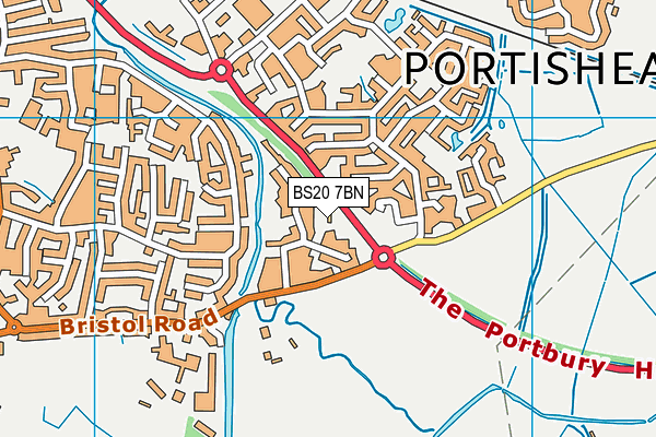 BS20 7BN map - OS VectorMap District (Ordnance Survey)