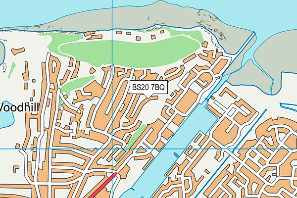 BS20 7BQ map - OS VectorMap District (Ordnance Survey)