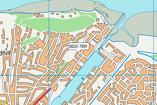 BS20 7BW map - OS VectorMap District (Ordnance Survey)