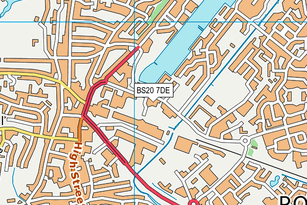 BS20 7DE map - OS VectorMap District (Ordnance Survey)