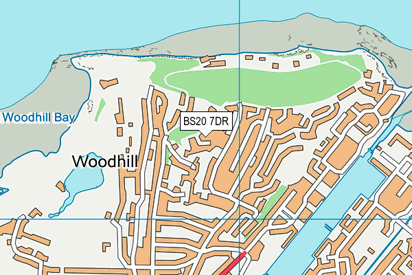 BS20 7DR map - OS VectorMap District (Ordnance Survey)