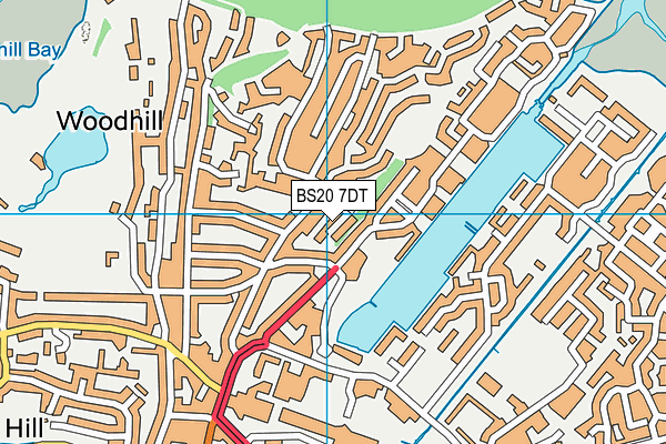 BS20 7DT map - OS VectorMap District (Ordnance Survey)