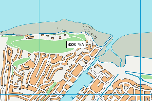 BS20 7EA map - OS VectorMap District (Ordnance Survey)