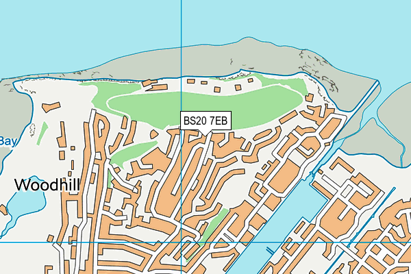 BS20 7EB map - OS VectorMap District (Ordnance Survey)