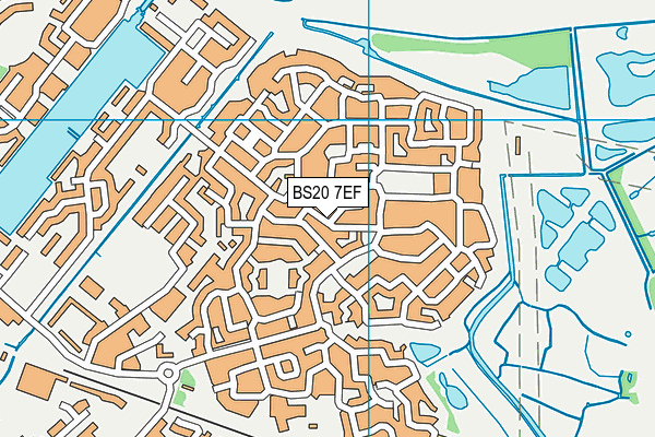 BS20 7EF map - OS VectorMap District (Ordnance Survey)