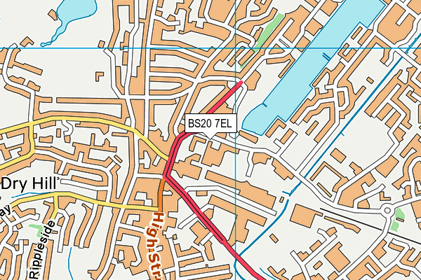 BS20 7EL map - OS VectorMap District (Ordnance Survey)
