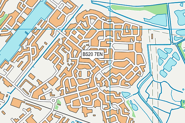 BS20 7EN map - OS VectorMap District (Ordnance Survey)