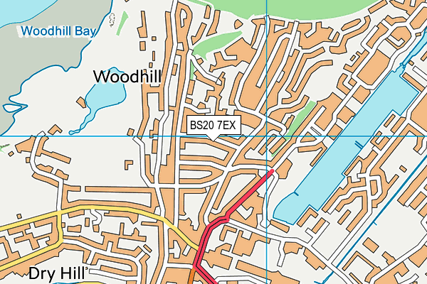 BS20 7EX map - OS VectorMap District (Ordnance Survey)