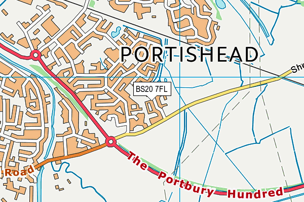 BS20 7FL map - OS VectorMap District (Ordnance Survey)