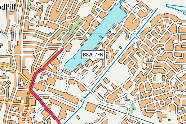 BS20 7FN map - OS VectorMap District (Ordnance Survey)