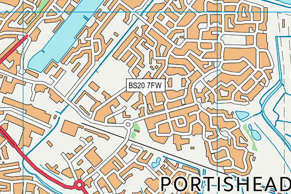 BS20 7FW map - OS VectorMap District (Ordnance Survey)