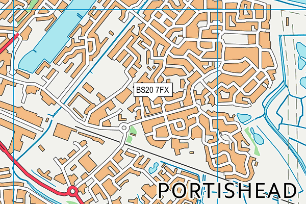 BS20 7FX map - OS VectorMap District (Ordnance Survey)