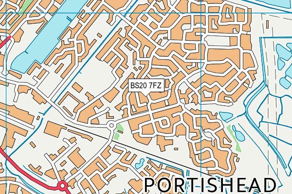 BS20 7FZ map - OS VectorMap District (Ordnance Survey)