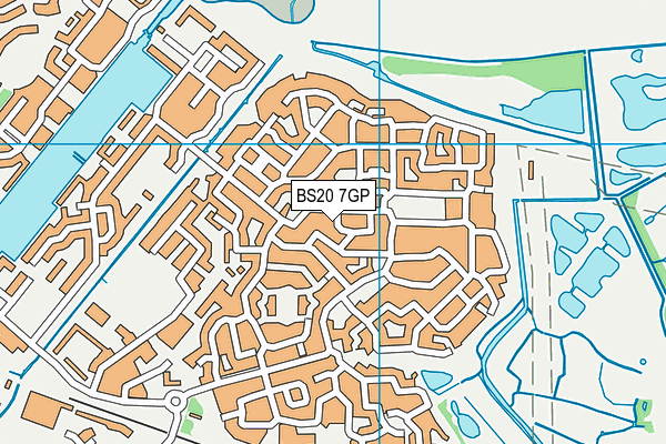BS20 7GP map - OS VectorMap District (Ordnance Survey)