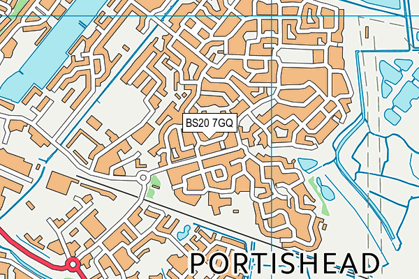 BS20 7GQ map - OS VectorMap District (Ordnance Survey)